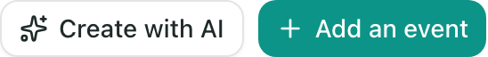 The Create with AI button next to Add an event on Calendar